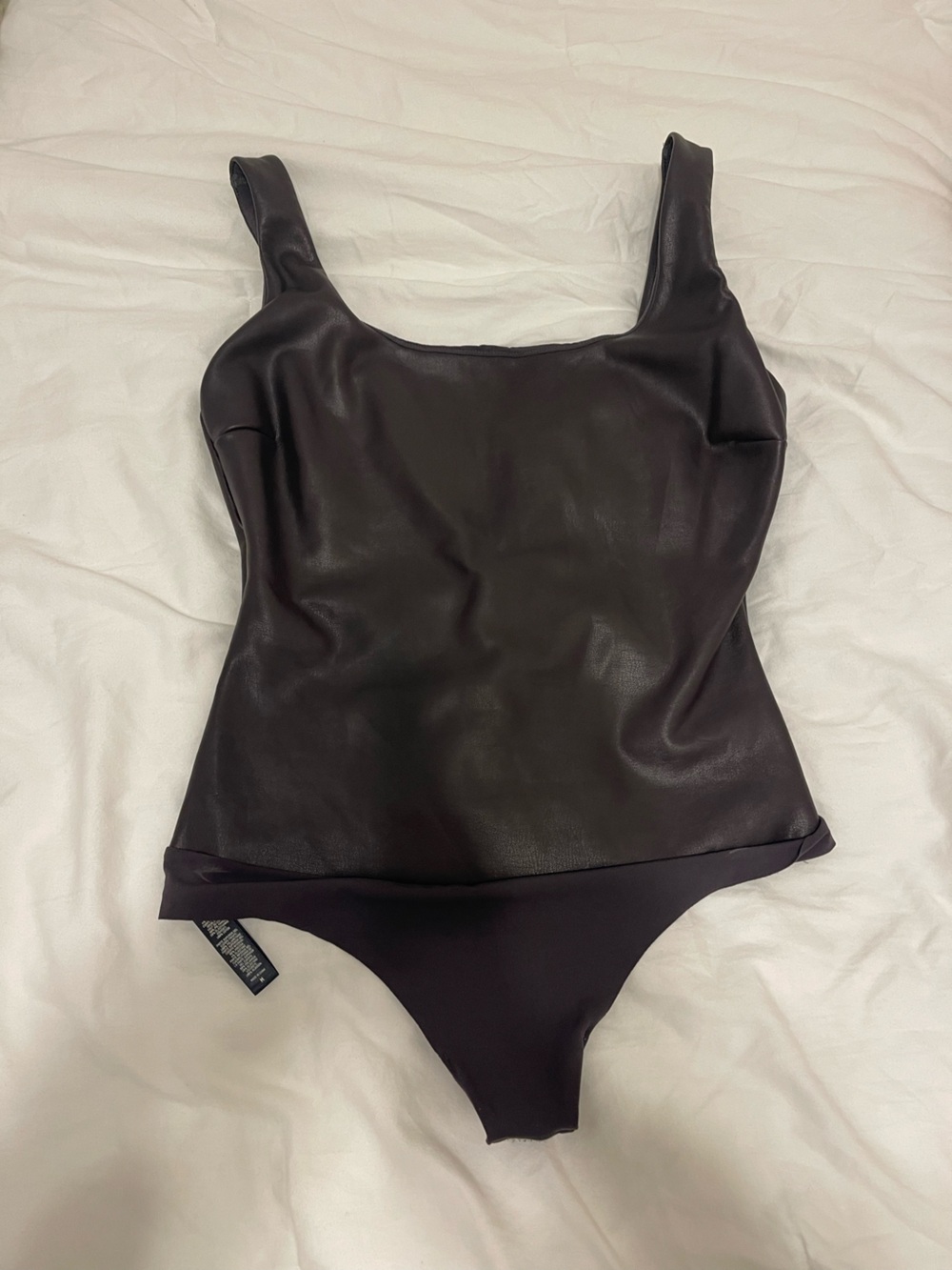 SKIMS leather body suit